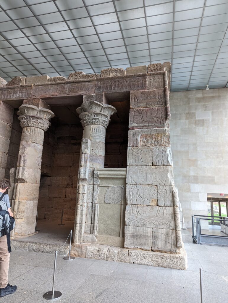 Ancient Egyptian tomb at the Metropolitan museum in New York City 